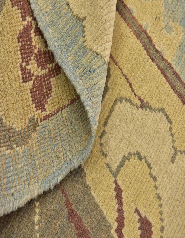 Detail image of  11' 2 x 15' 2  Hand Knotted Oushak Wool Rug