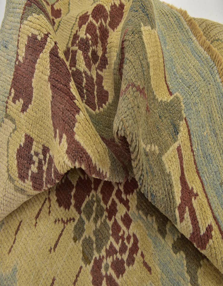 Detail image of  11' 2 x 15' 2  Hand Knotted Oushak Wool Rug