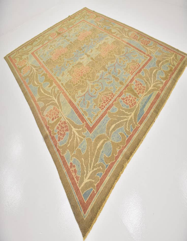 Detail image of  10' x 12' 10  Hand Knotted Oushak Wool Rug