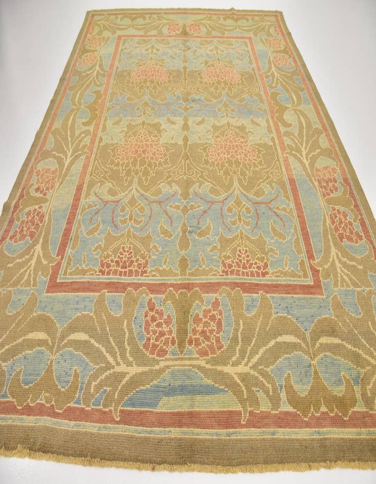 Detail image of  10' x 12' 10  Hand Knotted Oushak Wool Rug