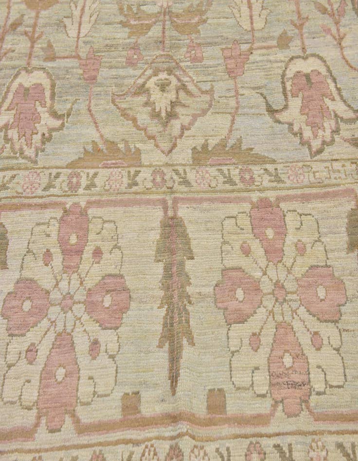 Detail image of  11' 7 x 15' 5  Hand Knotted Oushak Wool Rug