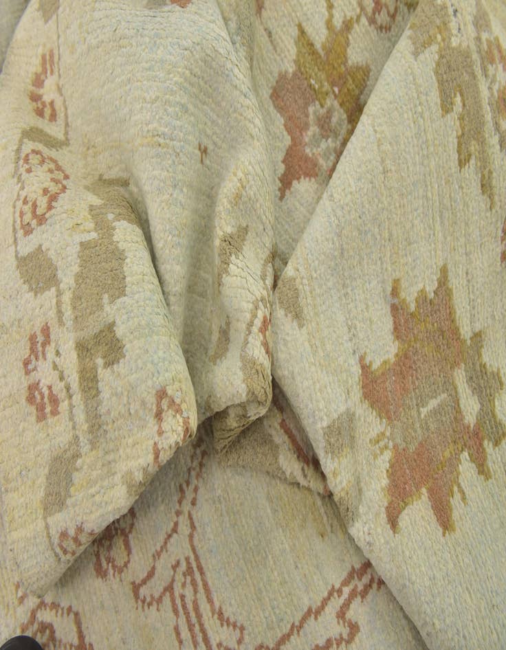 Detail image of  11' 7 x 15' 10  Hand Knotted Oushak Wool Rug