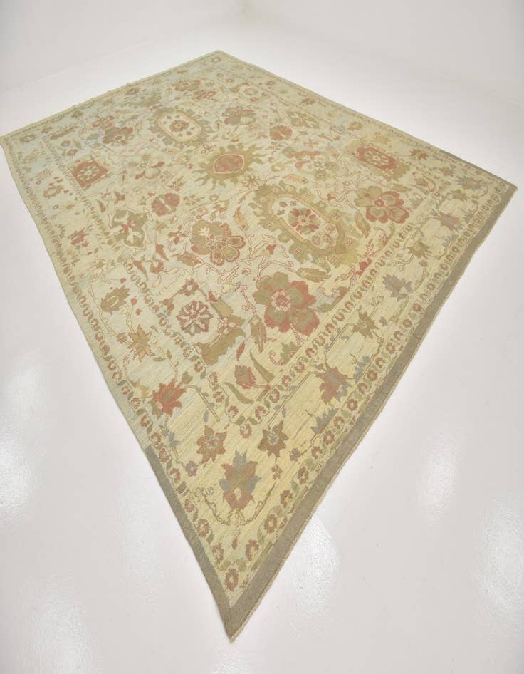 Detail image of  11' 7 x 15' 10  Hand Knotted Oushak Wool Rug