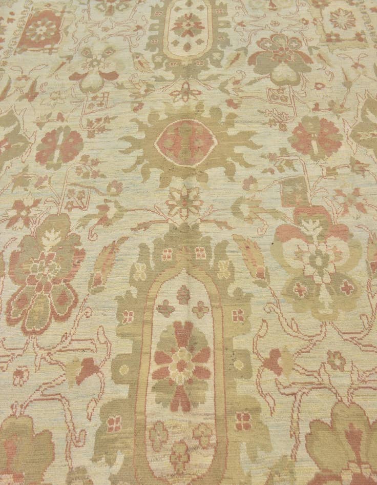 Detail image of  11' 7 x 15' 10  Hand Knotted Oushak Wool Rug
