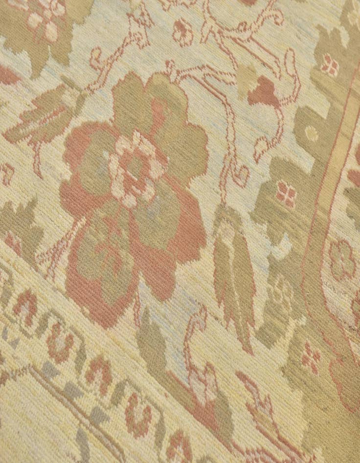 Detail image of  11' 7 x 15' 10  Hand Knotted Oushak Wool Rug