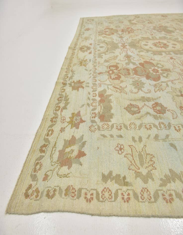 Detail image of  11' 7 x 15' 10  Hand Knotted Oushak Wool Rug