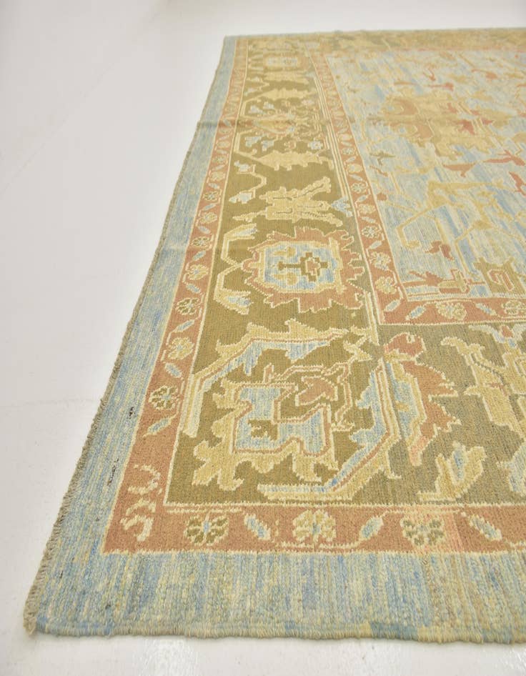Detail image of 11' x 14' 4 Hand Knotted Oushak Wool Rug