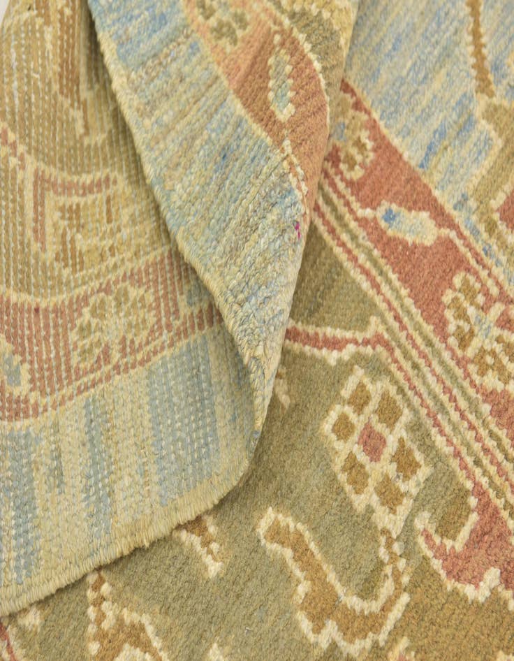 Detail image of 11' x 14' 4 Hand Knotted Oushak Wool Rug