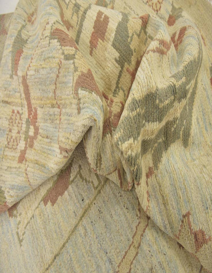 Detail image of  11' 10 x 16'  Hand Knotted Oushak Wool Rug