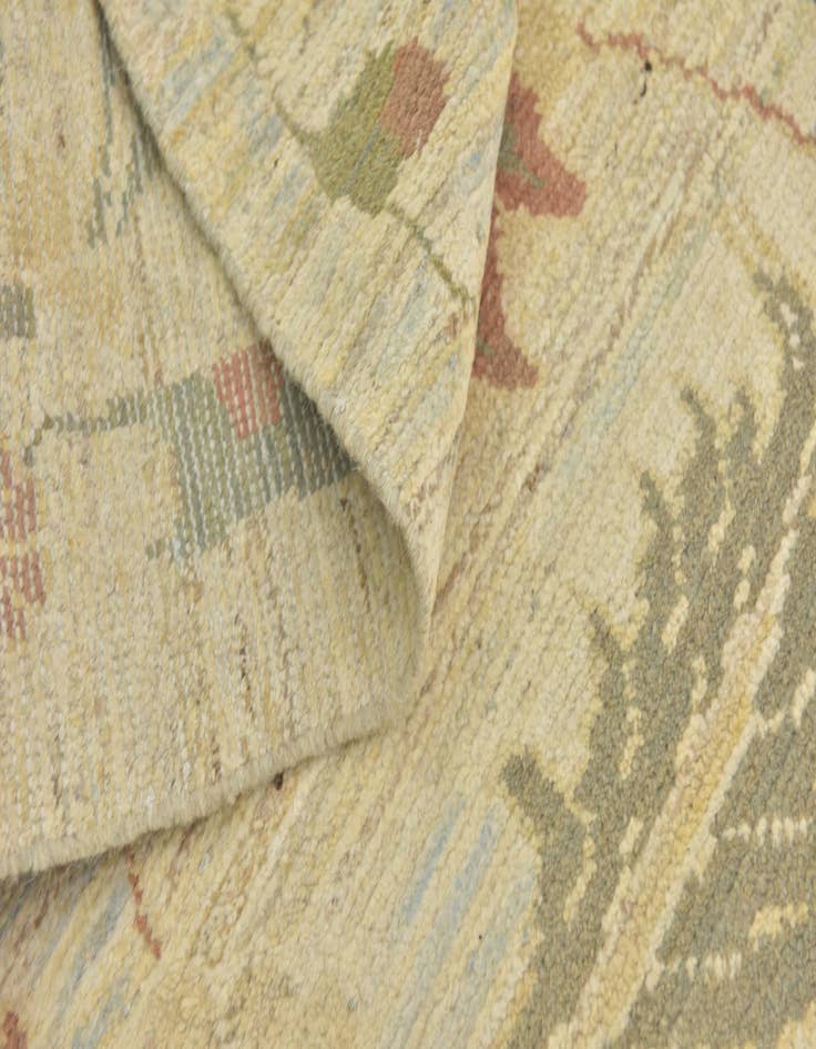 Detail image of  11' 10 x 16'  Hand Knotted Oushak Wool Rug