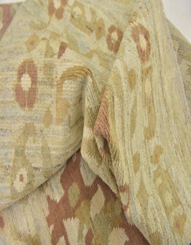 Detail image of  12' 3 x 16' 9  Hand Knotted Oushak Wool Rug