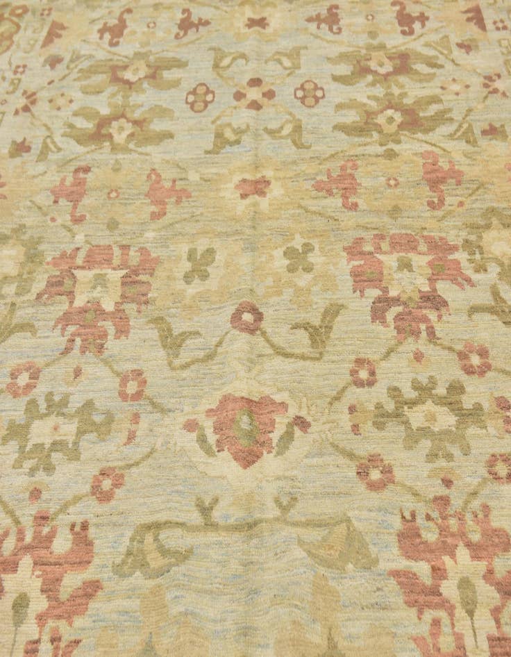 Detail image of  12' 3 x 16' 9  Hand Knotted Oushak Wool Rug