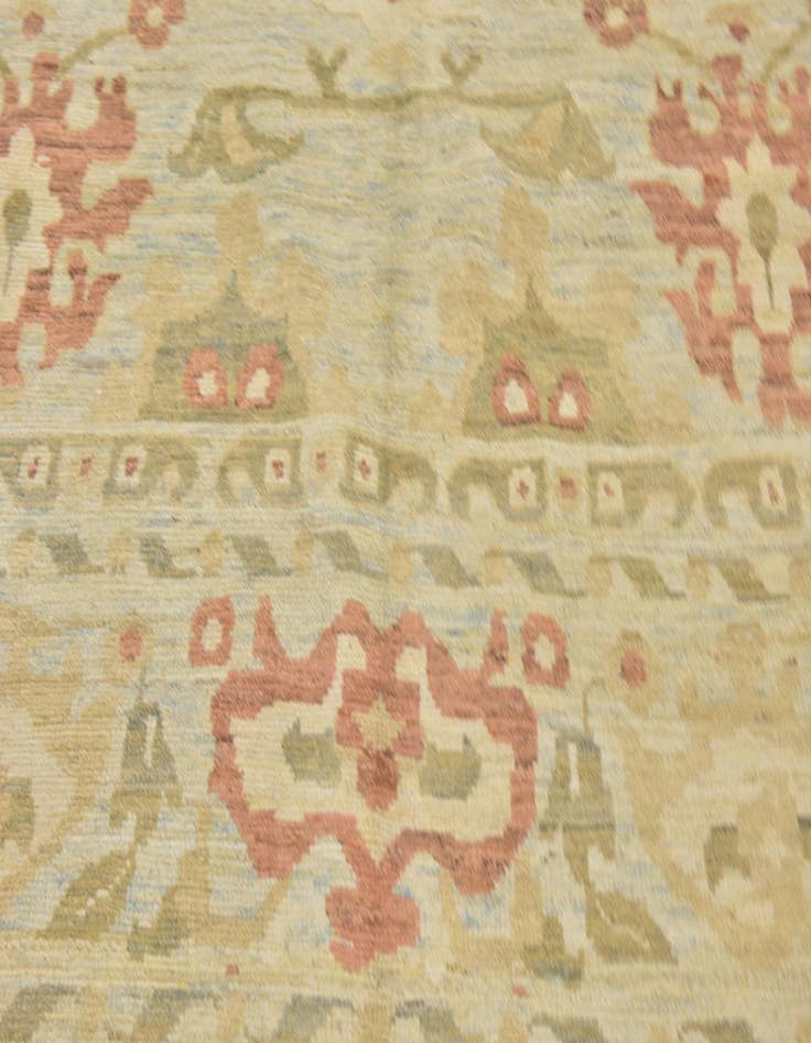 Detail image of  12' 3 x 16' 9  Hand Knotted Oushak Wool Rug