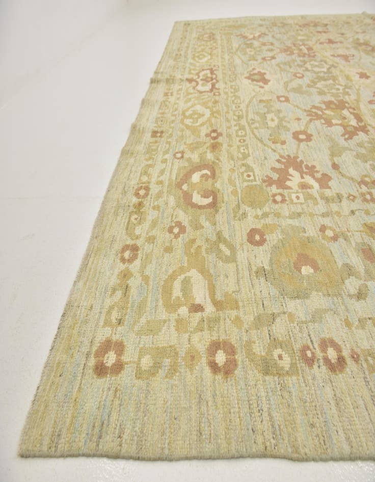 Detail image of  12' 3 x 16' 9  Hand Knotted Oushak Wool Rug