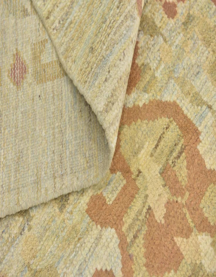 Detail image of  12' 3 x 16' 9  Hand Knotted Oushak Wool Rug