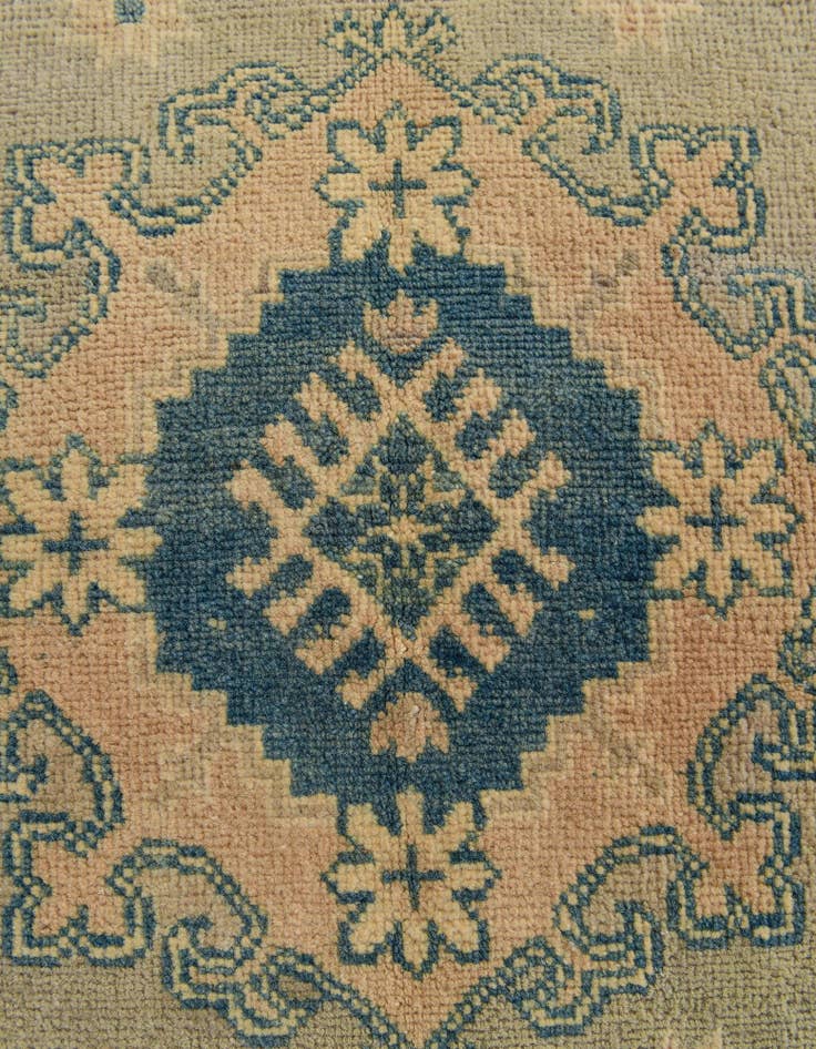 Detail image of  4' 9 x 6' 10  Hand Knotted Oushak Wool Rug