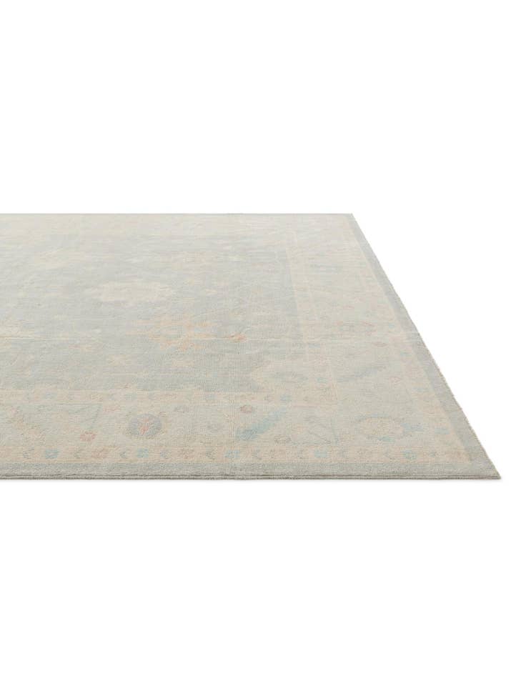 Detail image of 10' 4 x 13' 11 Hand Knotted Oushak Wool Rug