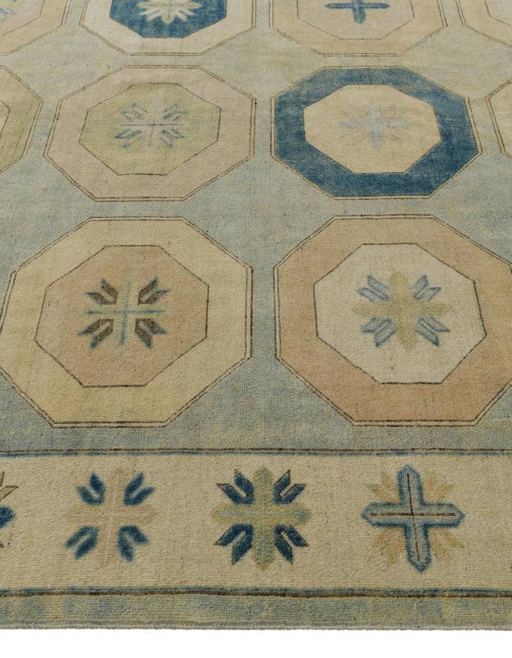 Detail image of 7' 11 x 9' 8 Hand Knotted Oushak Wool Rug