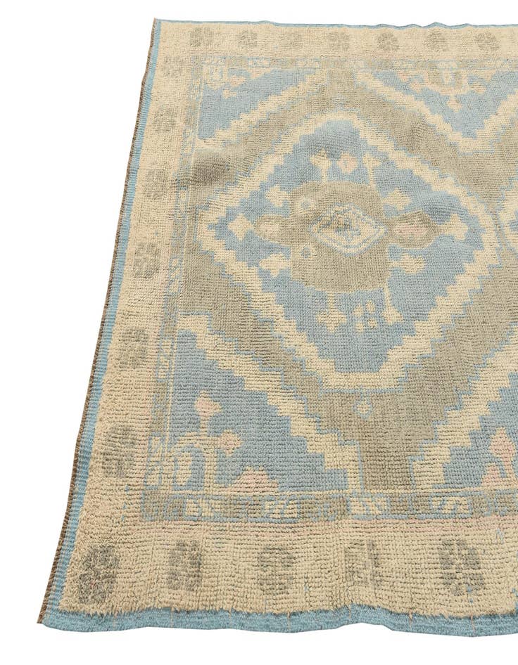 Detail image of  6' 1 x 9' 5  Hand Knotted Oushak Wool Rug