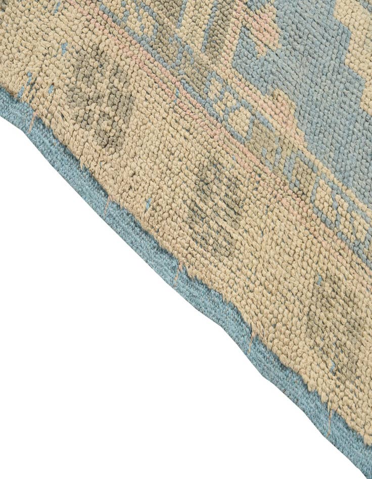 Detail image of  6' 1 x 9' 5  Hand Knotted Oushak Wool Rug
