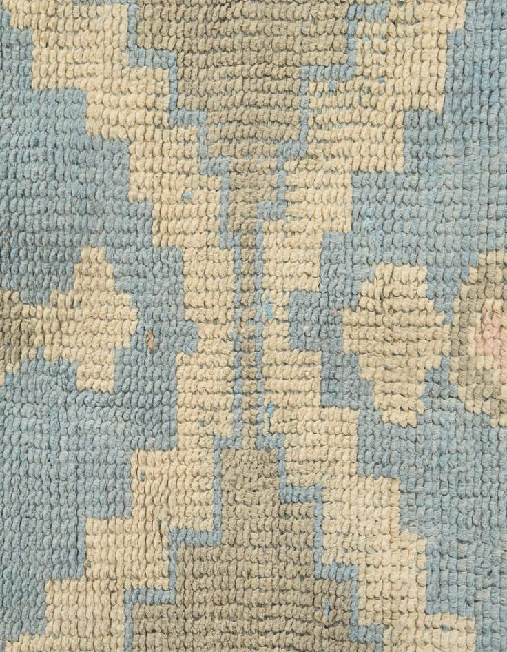 Detail image of  6' 1 x 9' 5  Hand Knotted Oushak Wool Rug
