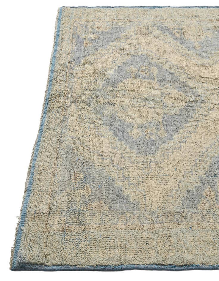 Detail image of  5' 8 x 9'  Hand Knotted Oushak Wool Rug