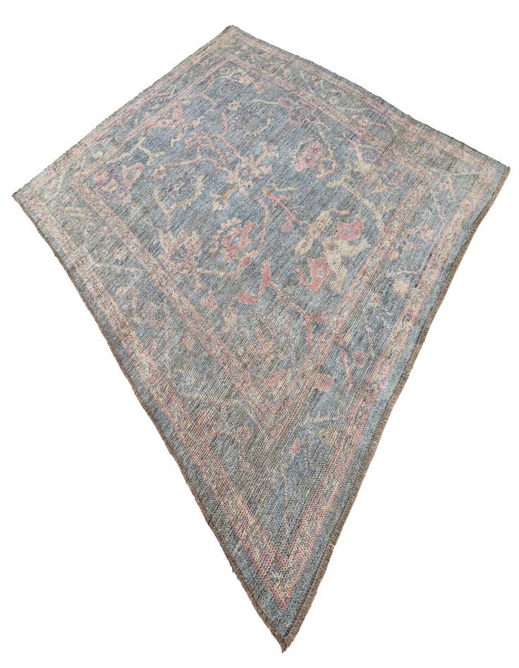 Detail image of  8' 7 x 10' 2  Hand Knotted Oushak Wool Rug