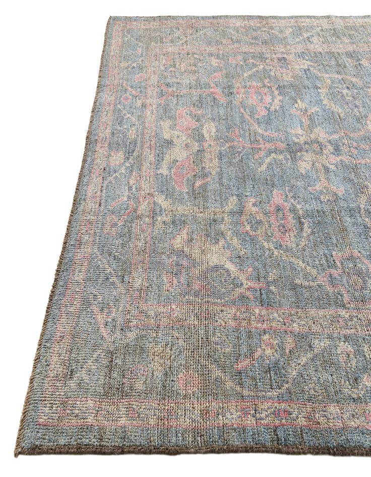 Detail image of  8' 7 x 10' 2  Hand Knotted Oushak Wool Rug