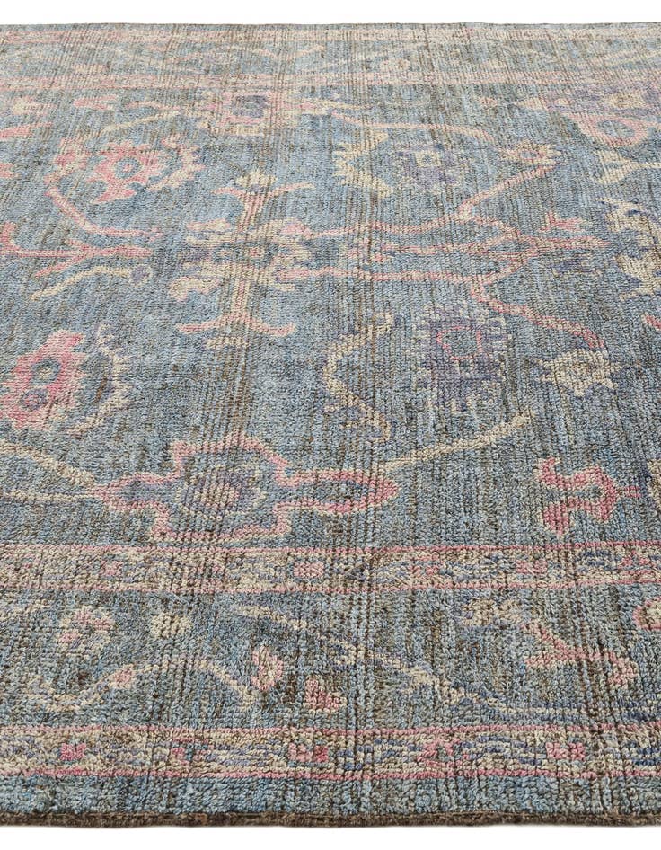 Detail image of  8' 7 x 10' 2  Hand Knotted Oushak Wool Rug