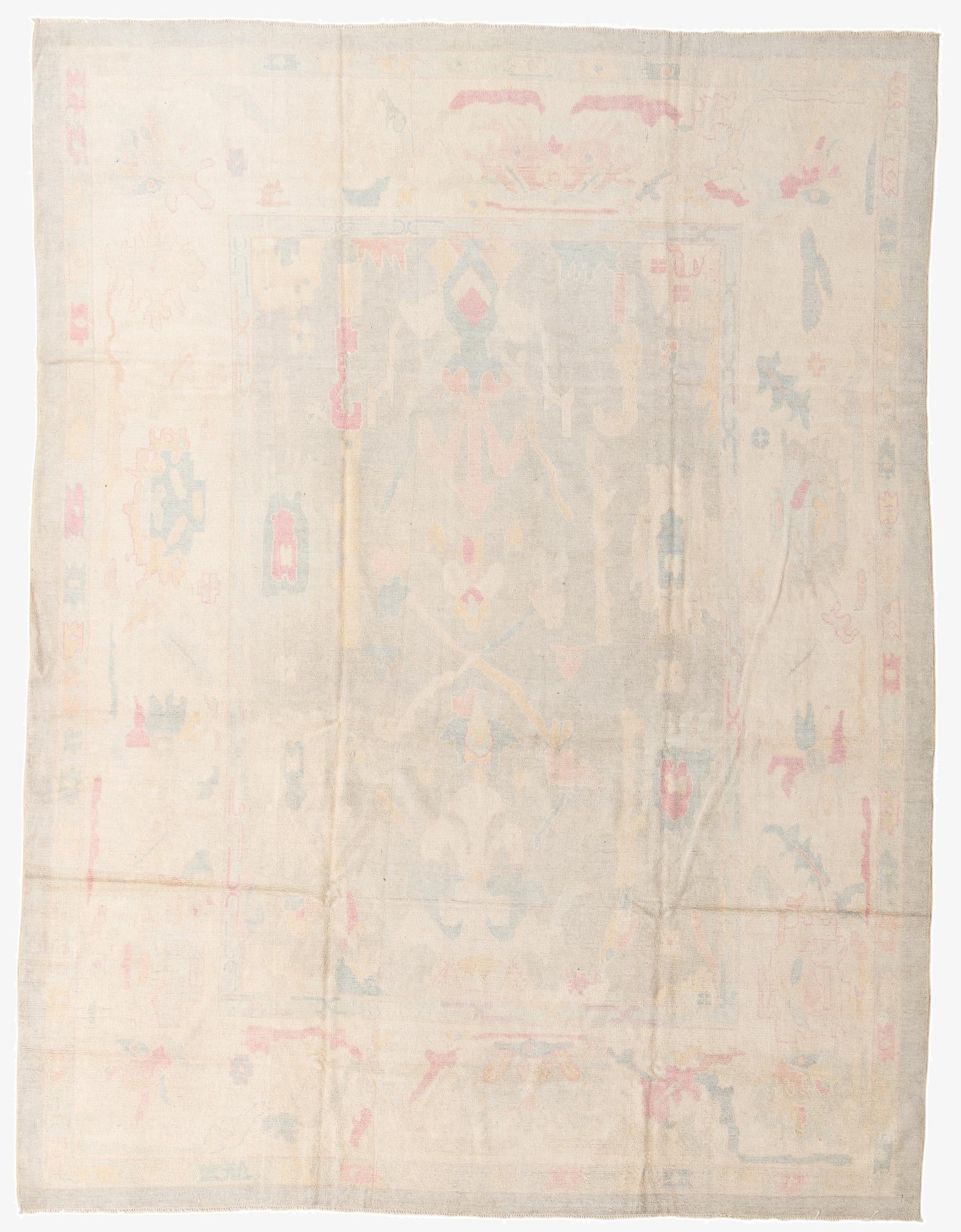  10' 3 x 13' 4  Hand Knotted Oushak Wool Rug