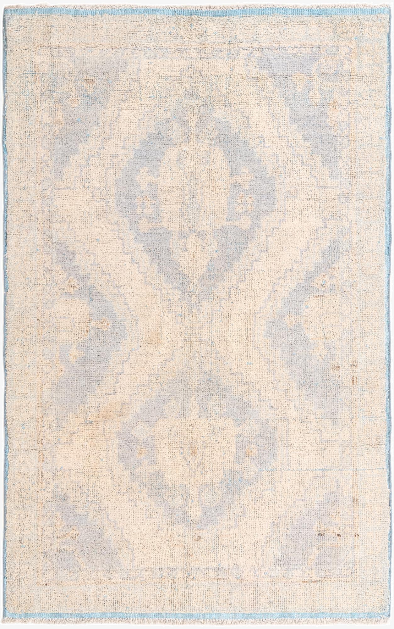  5' 8 x 9'  Hand Knotted Oushak Wool Rug