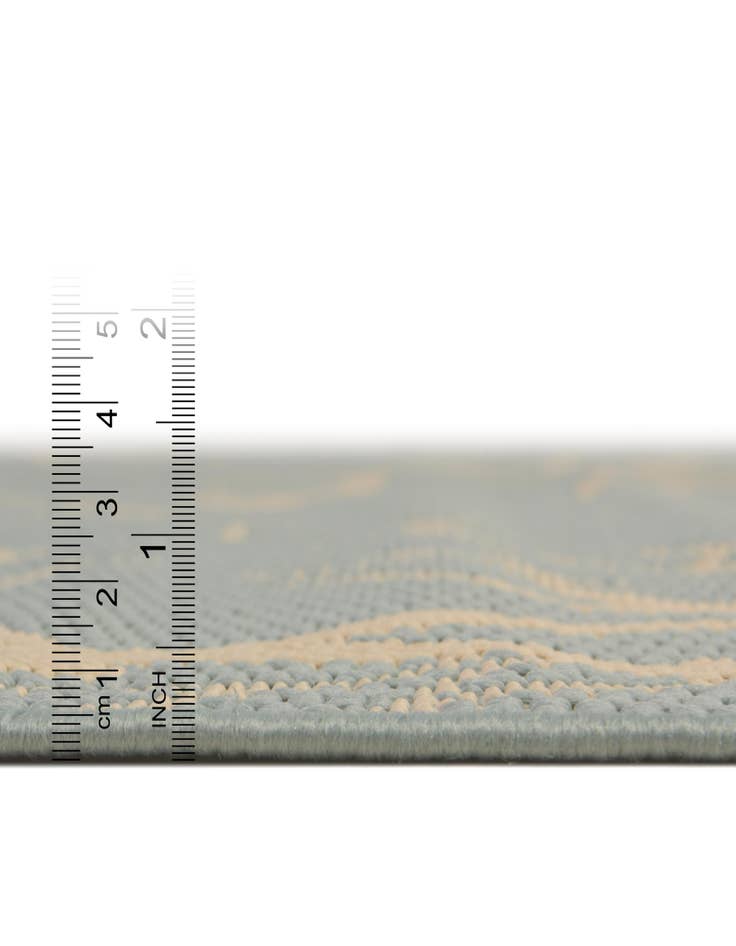 Detail image of  8' x 11' 4  Washable Botanical Indoor / Outdoor Rug