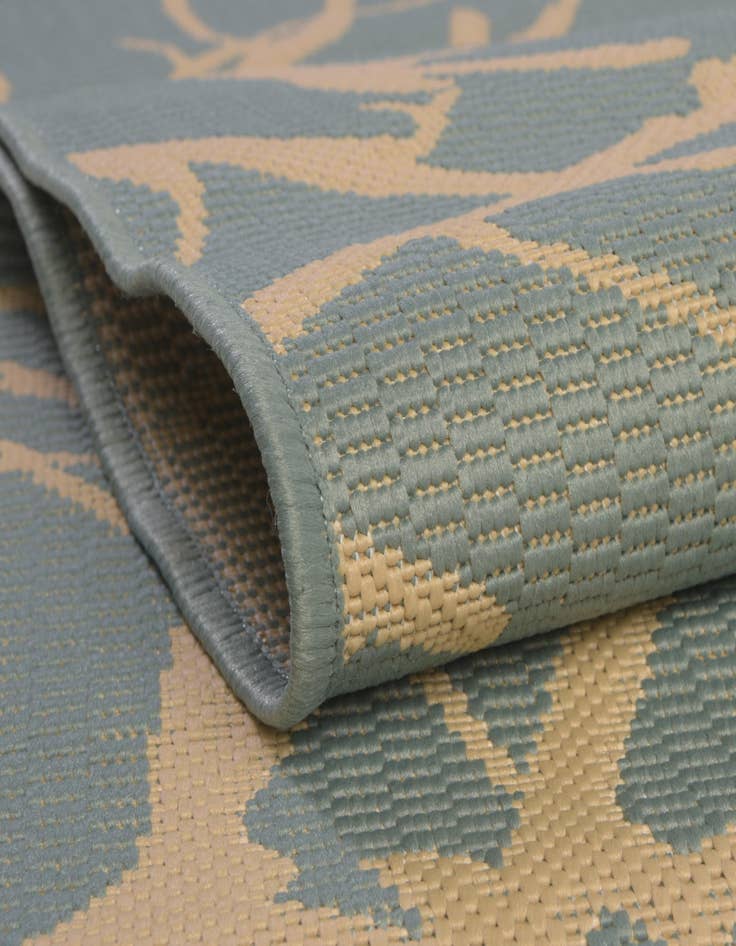 Detail image of  8' x 11' 4  Washable Botanical Indoor / Outdoor Rug