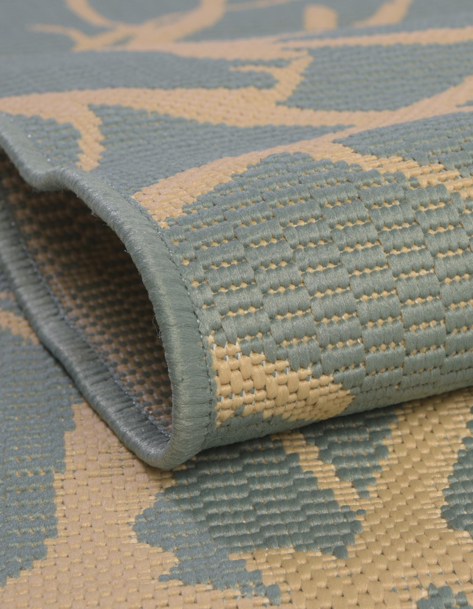 Light Blue 2' x 3' Botanical Indoor / Outdoor Rug | Rugs.com