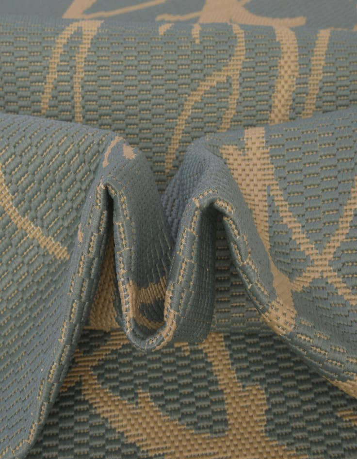 Detail image of  8' x 11' 4  Washable Botanical Indoor / Outdoor Rug