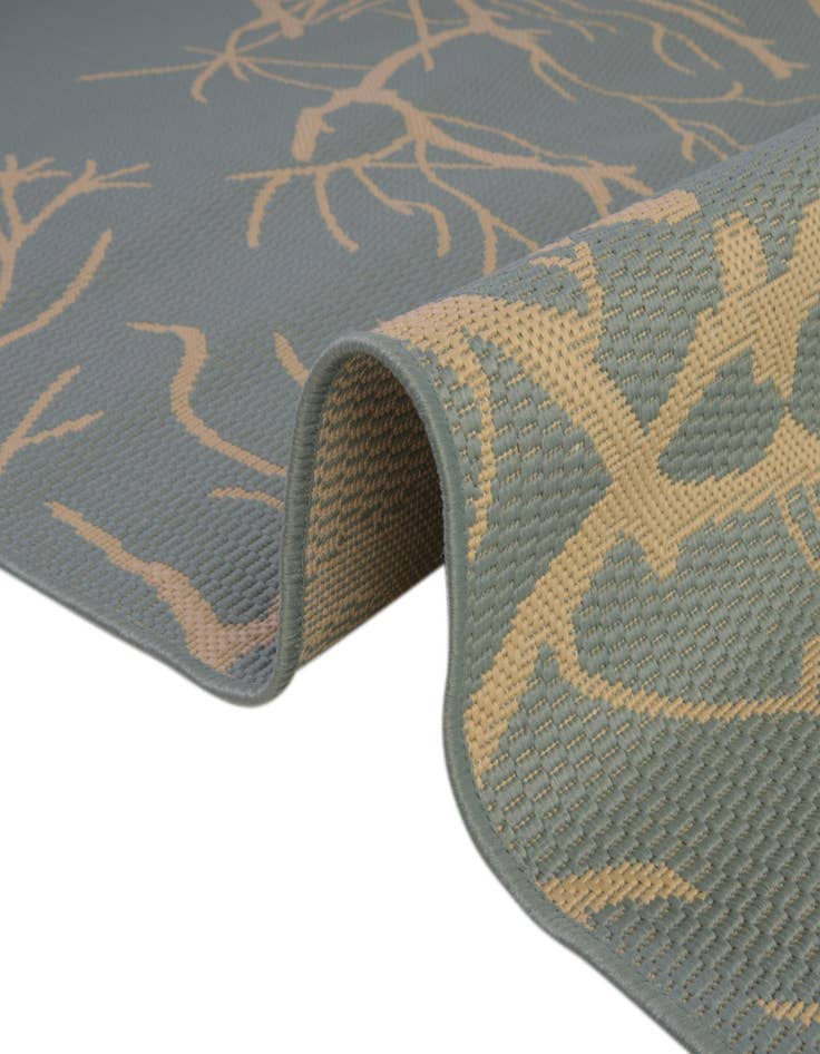 Detail image of  8' x 11' 4  Washable Botanical Indoor / Outdoor Rug