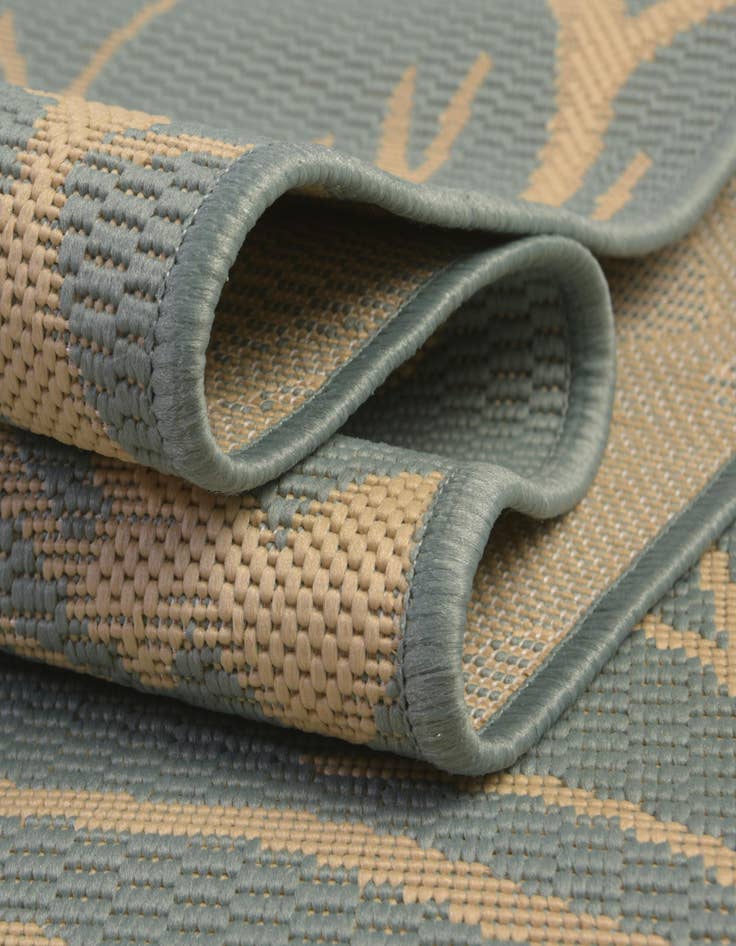 Detail image of  8' x 11' 4  Washable Botanical Indoor / Outdoor Rug