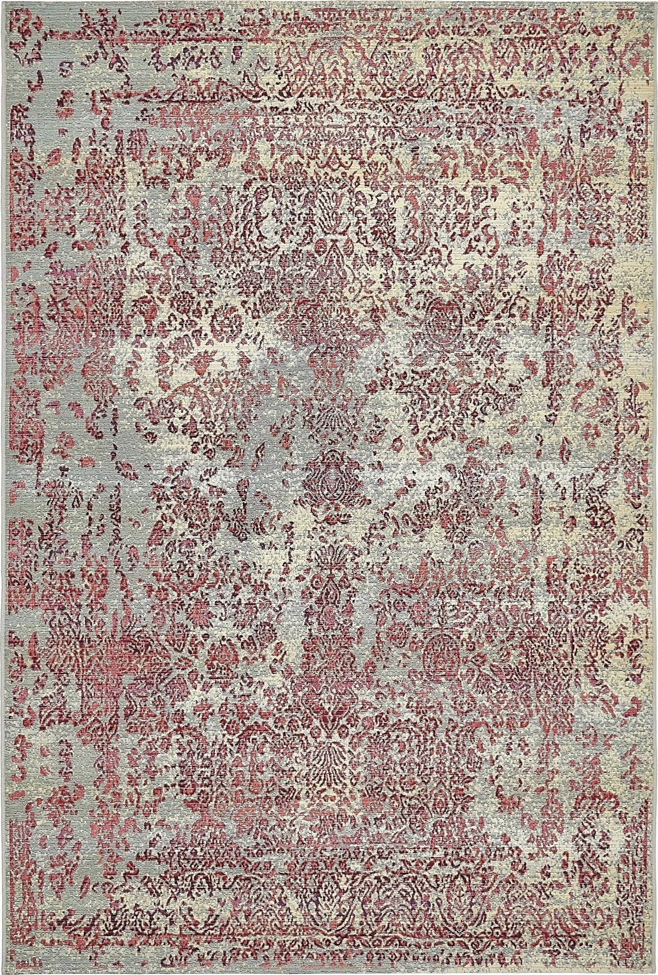  5' 3 x 8'  Washable Botanical Indoor / Outdoor Rug