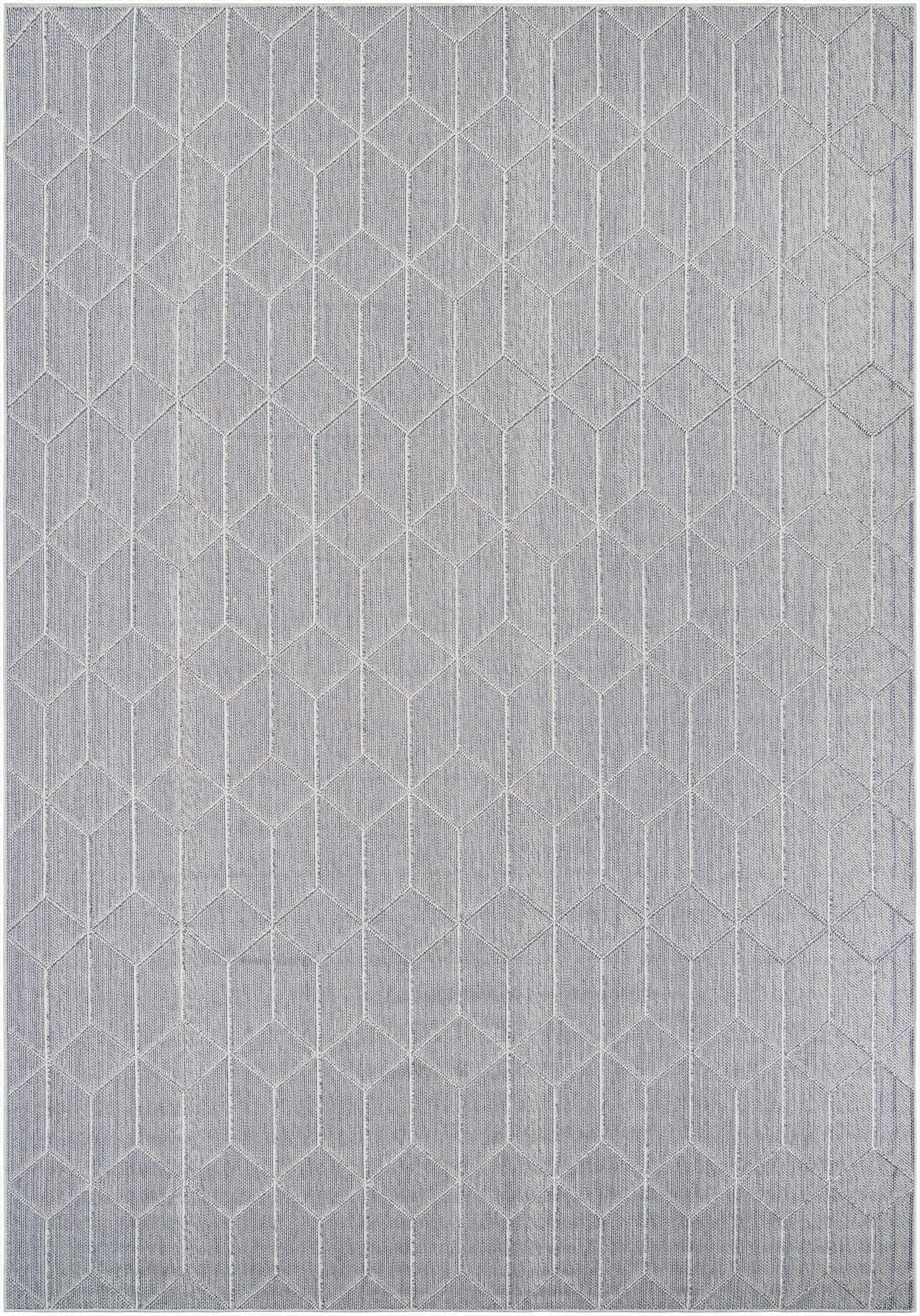  10' x 14' 1  Washable Lattice Indoor / Outdoor Rug