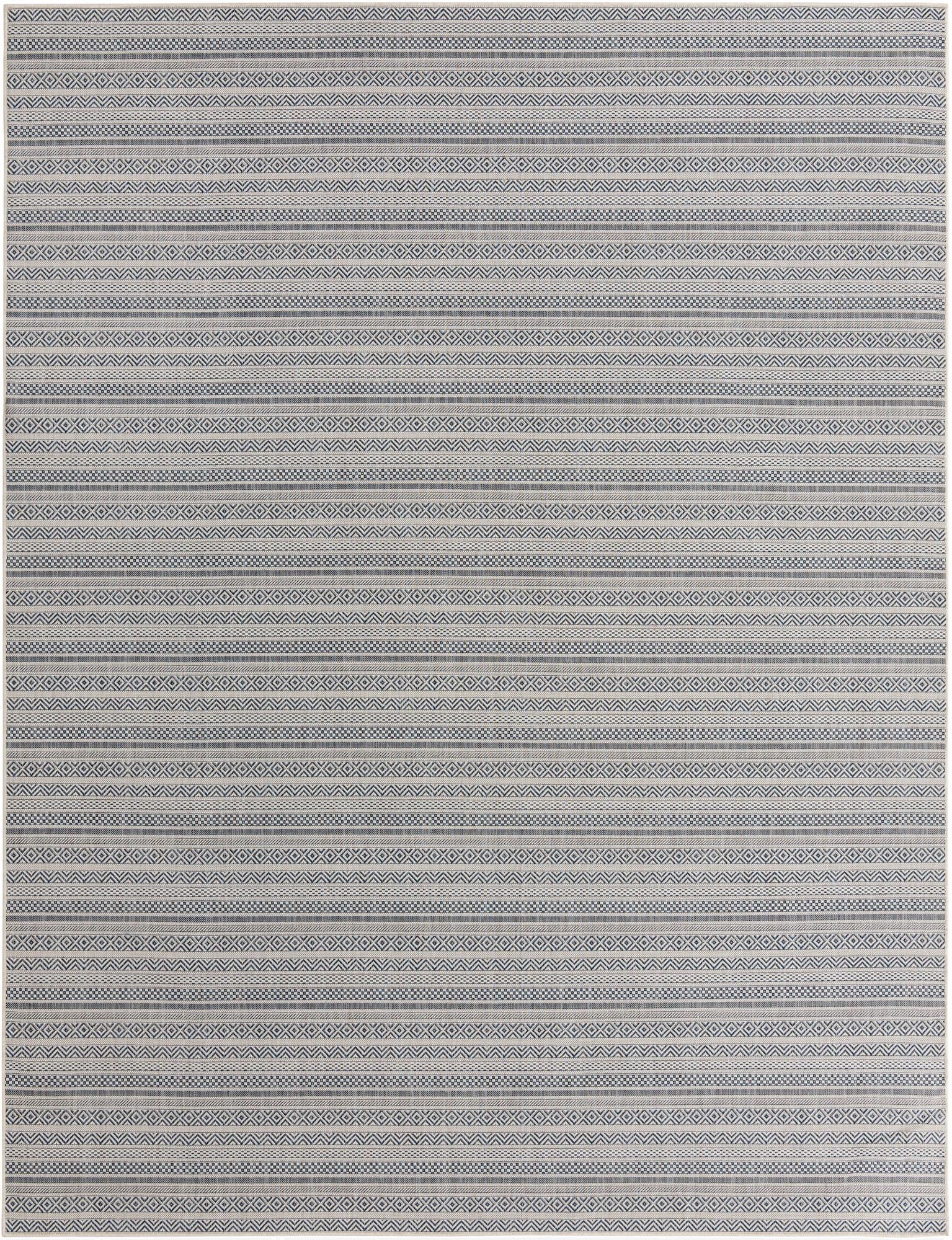  10' x 13'  Washable Ribbon Indoor / Outdoor Rug