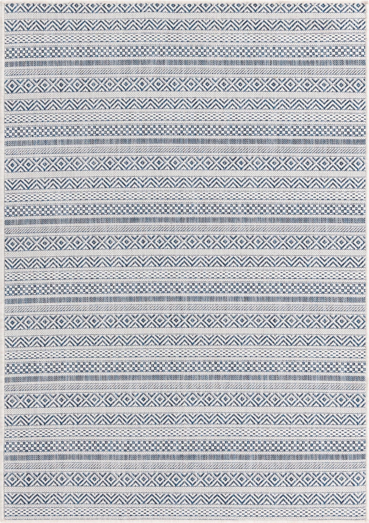 4' x 6'  Washable Ribbon Indoor / Outdoor Rug