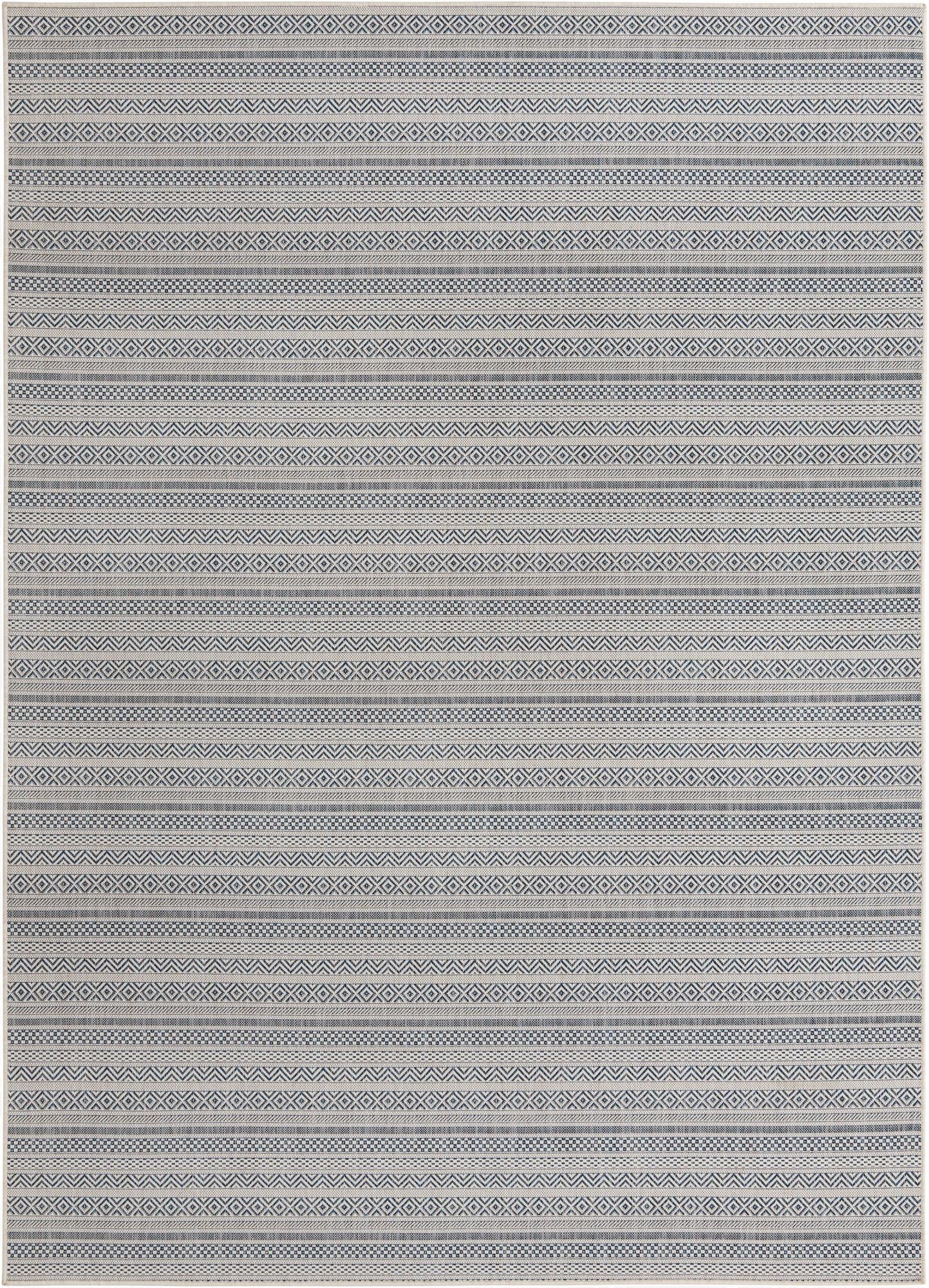  7' 10 x 11'  Washable Ribbon Indoor / Outdoor Rug