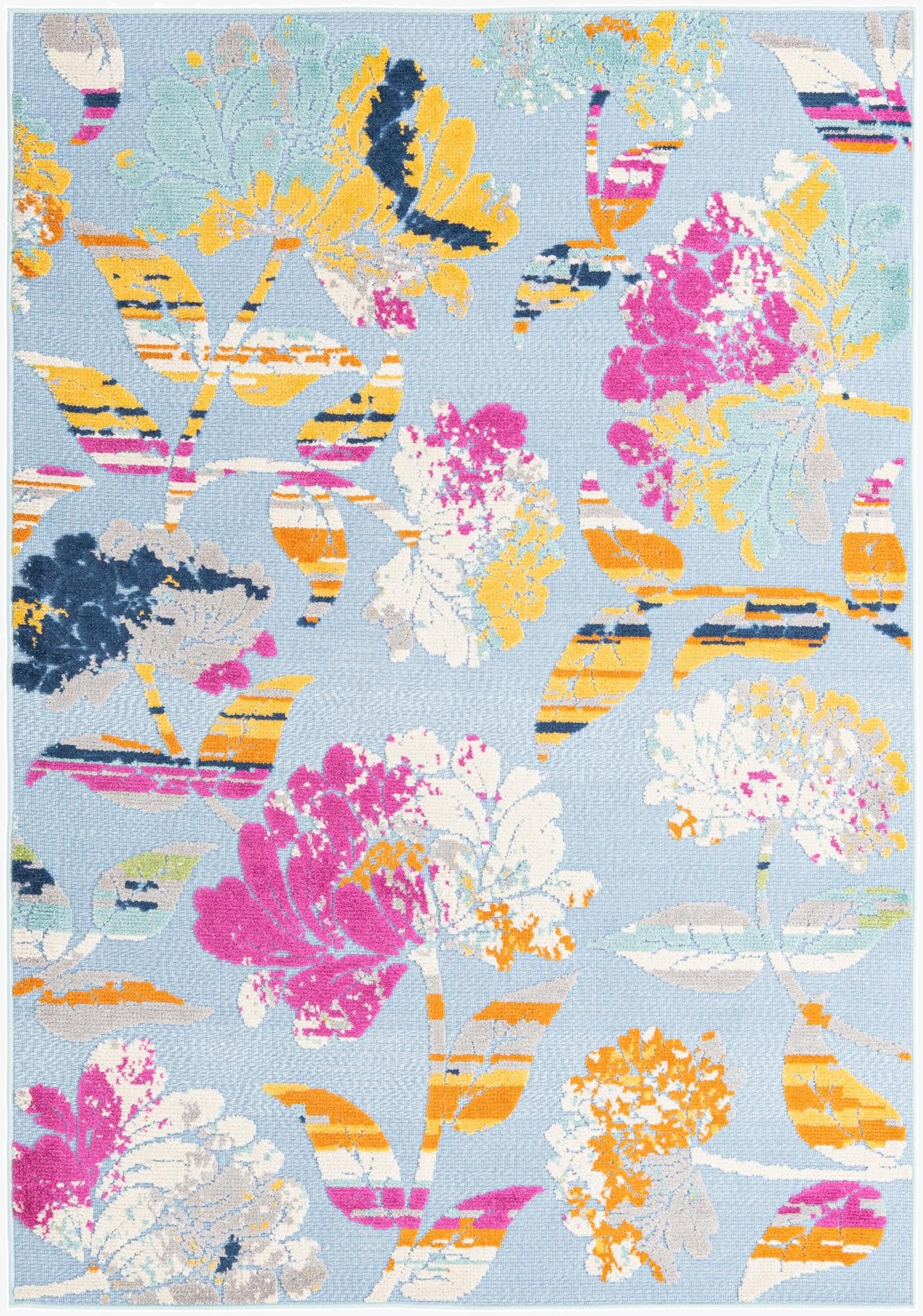  5' 3 x 7' 7  Washable  Indoor / Outdoor Rug