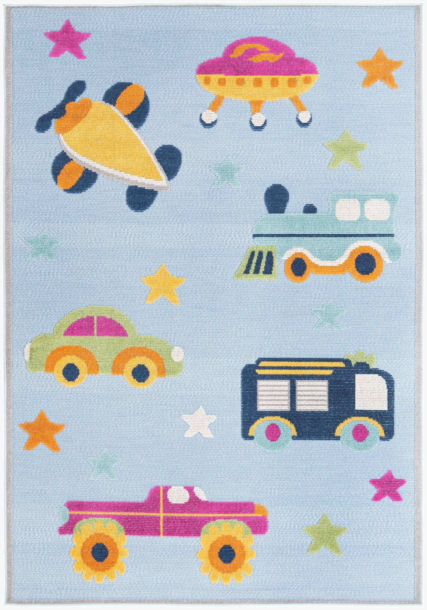  5' 3 x 7' 7  Washable  Indoor / Outdoor Rug