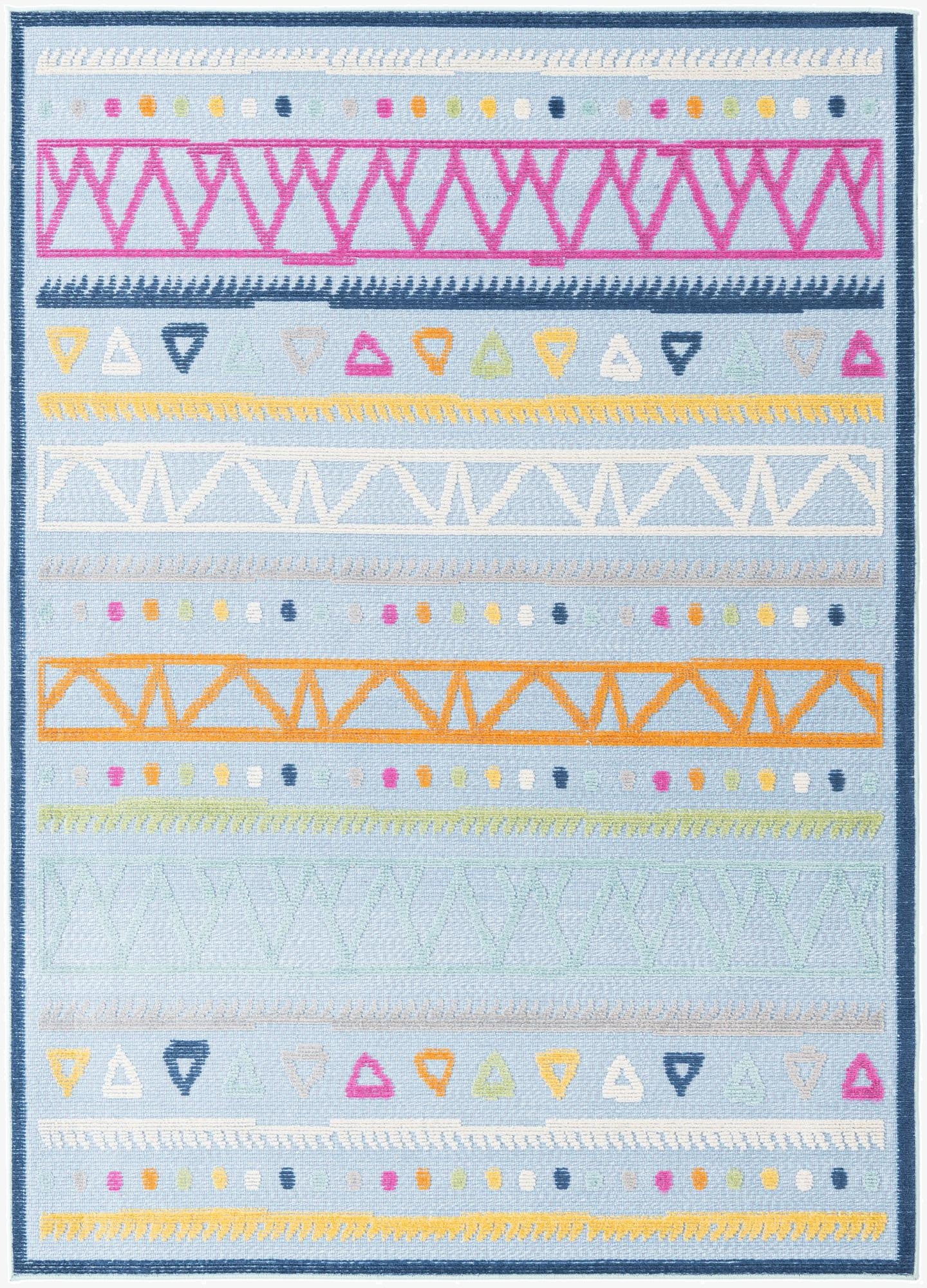  5' 3 x 7' 7  Washable  Indoor / Outdoor Rug