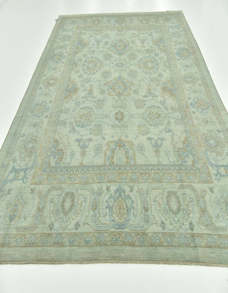 Detail image of  9' 1 x 12' 2  Hand Knotted Peshawar Ziegler Wool Rug
