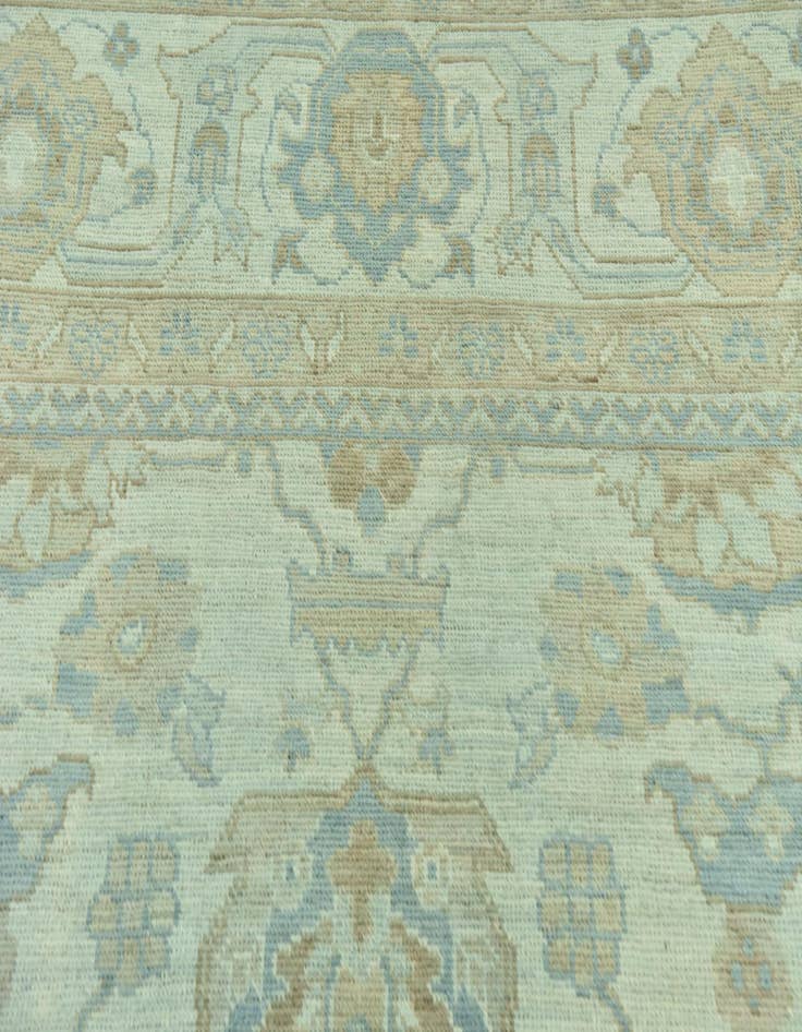 Detail image of  9' 1 x 12' 2  Hand Knotted Peshawar Ziegler Wool Rug