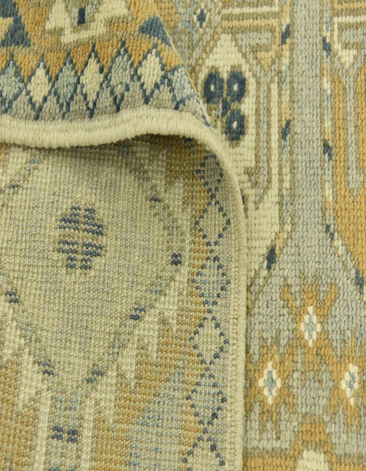 Detail image of  10' 2 x 15'  Hand Knotted Peshawar Ziegler Wool Rug