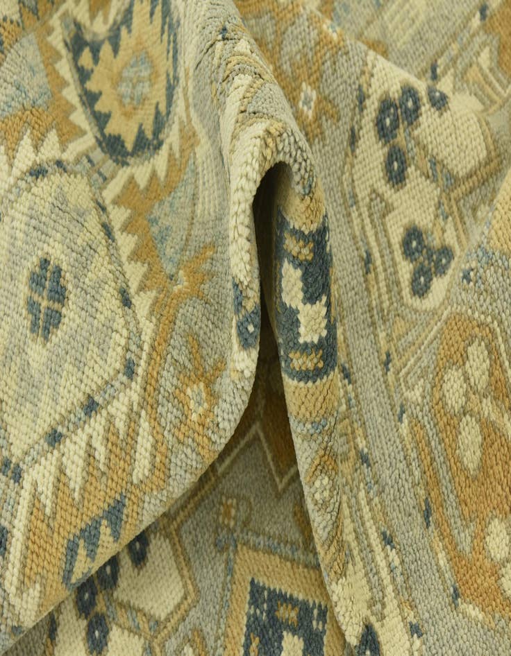 Detail image of  10' 2 x 15'  Hand Knotted Peshawar Ziegler Wool Rug