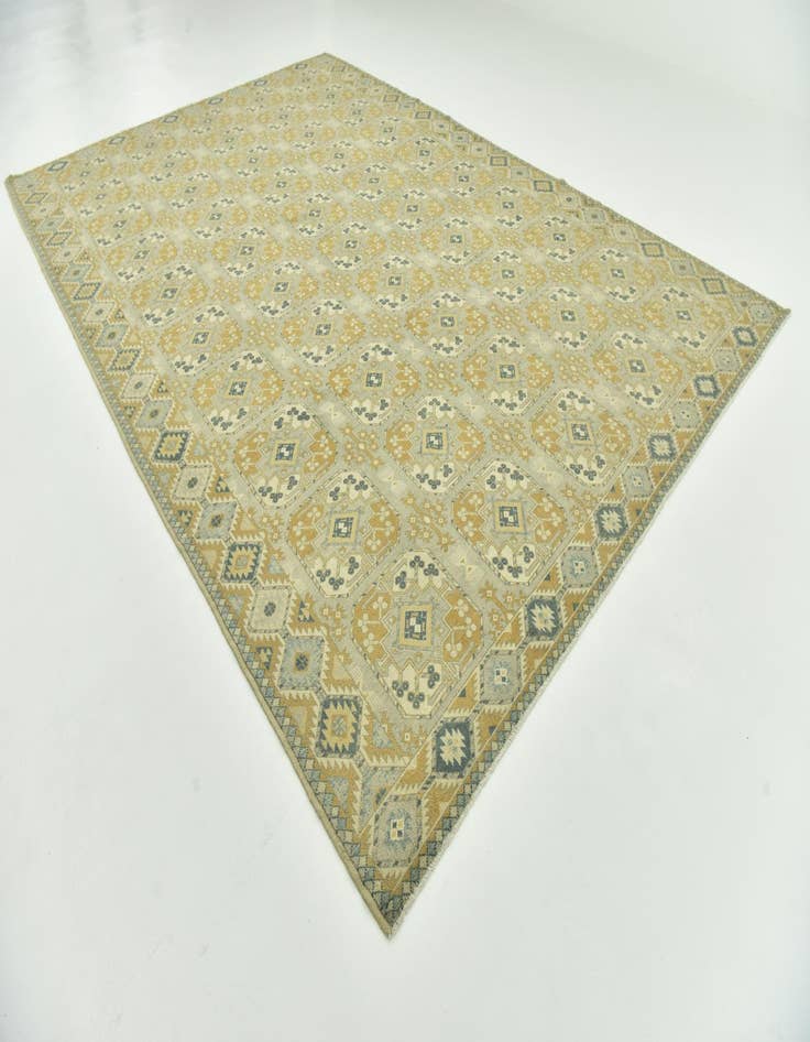 Detail image of  10' 2 x 15'  Hand Knotted Peshawar Ziegler Wool Rug